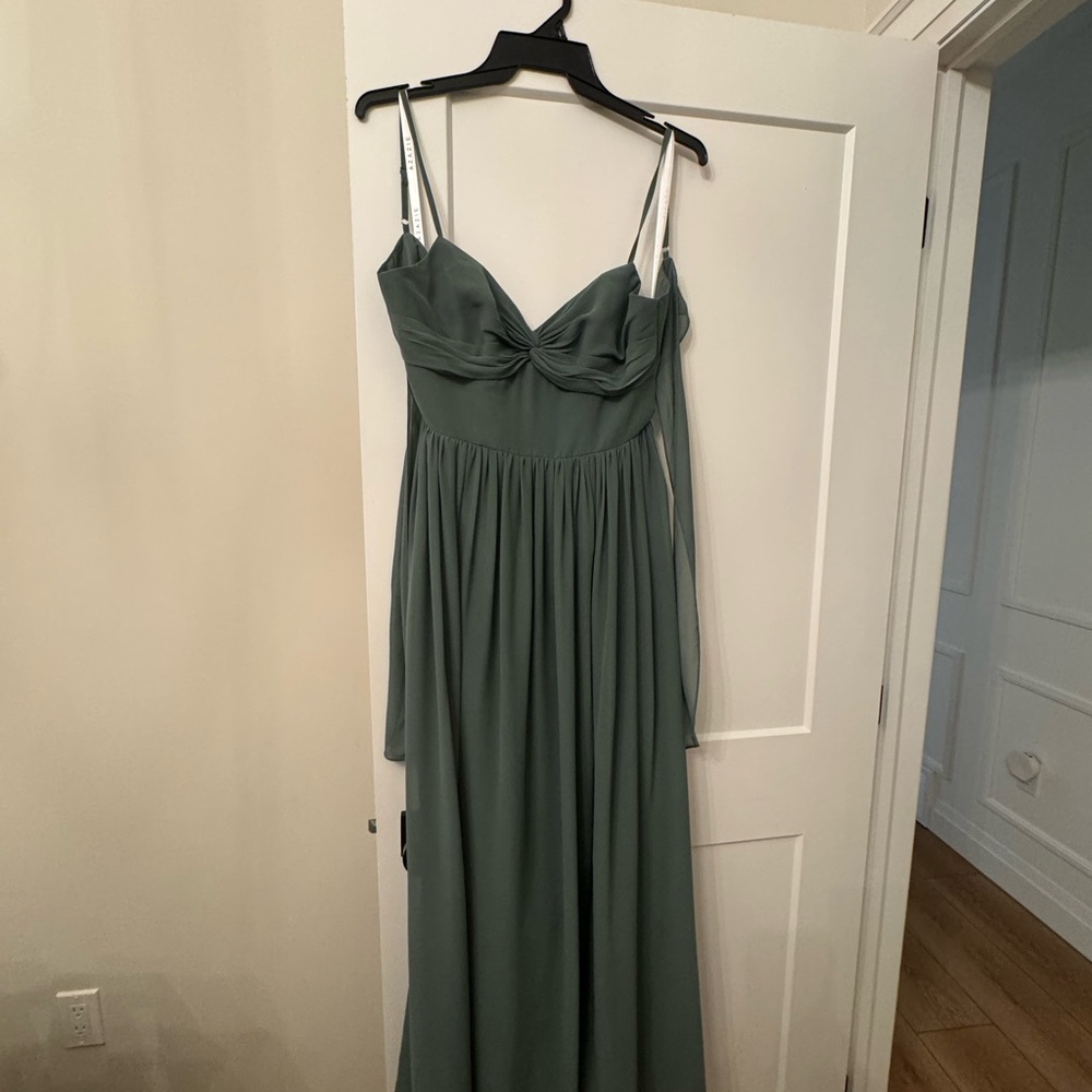 Azazie Forest Green Maxi Dress